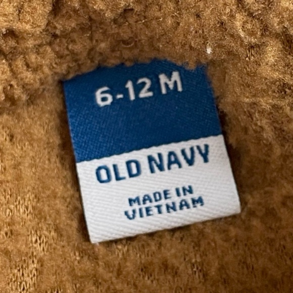 OLD NAVY • Tan/Brown Teddy Sherpa Fleece Jogger Pants - Picture 7 of 8